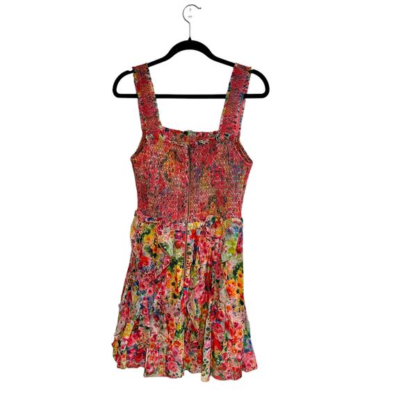 NEW Alice + Olivia Pink Floral Mini Dress - Picture 4 of 13